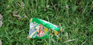 Crisps cost one Burry Port worker a packet crisp packet in grass