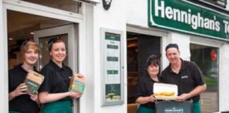 Hywel Dda Health Charities on chip shop fundraiser mach chippy