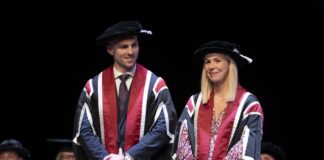 George and Becky North honorary degree mhorwood Swansea University GB 3 scaled