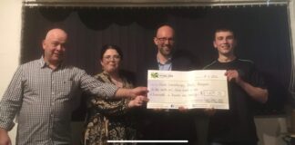 Brother and sister raise over £17,000 presentation
