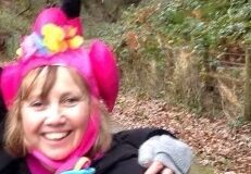 Patient backs Bronglais Chemo Appeal on 10th anniversary of cancer diagnosis Eira Henson picture 2 in Pink Flamingos event
