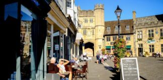 Embrace the summer spirit with permanent outdoor seating regime that works for everyone, say councils People sitting at a cafe in Wells 941 x 641px