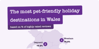 According to 73,000 pet owner reviews, Ceredigion is one of the pet-friendliest holiday locations in Wales PetPlanWales