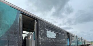 Transport for Wales services impacted by train collision TfW train damage scaled