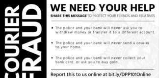 Eight people have lost £58,000 to criminals in the last week due to ‘Courier Fraud’ COURIER FRAUD
