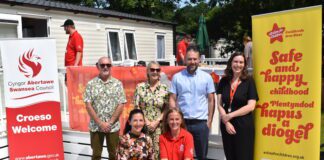 Action for Children and Swansea Council unveil new caravans for supported families DSC 0952 11 scaled