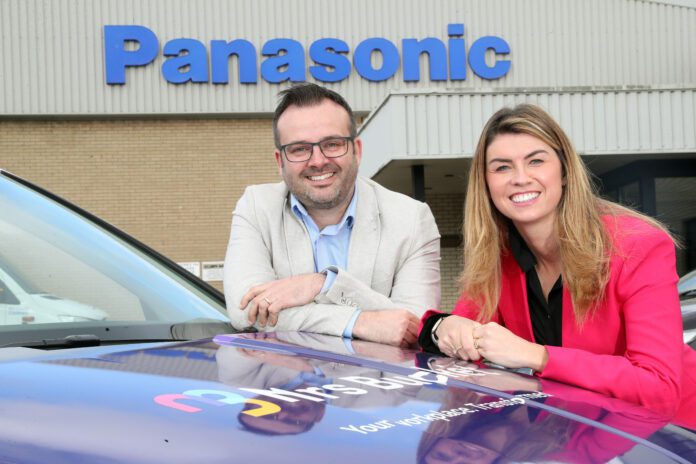 L R Rob Blowers Panasonic Manufacturing UK LTD Managing Director and Rachael Flanagan Mrs Mrs Bucket CEO scaled L R Rob Blowers Panasonic Manufacturing UK LTD Managing Director and Rachael Flanagan Mrs Mrs Bucket CEO scaled
