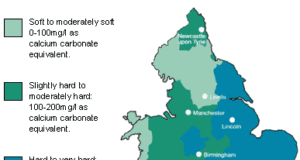 Hard water can hike your energy bills – which areas are most at risk? Hard water map 300x275 1