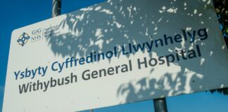 Baby loss remembrance service resumes at Withybush Hospital withybush sign 2