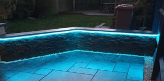 Blue lit patio transformation – DIY’er saves over £5,000! 7 ben patio after 5 mylocaltoolbox.co .uk min