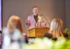 Owain Wyn Evans reveals new research about Wales’ hearing health Owain Wyn Evans addresses event 1 min