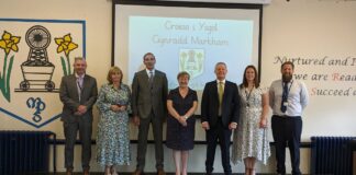 Welsh Government Education Minister visits Markham Primary School 1 min