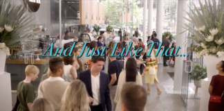 ‘And Just Like That’ is BACK tomorrow- experts comment on Aidan Shaw comeback And Just Like That. episode 1 Title Card