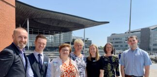 Innovative Pilot Programmes Showcase Successful Models for Sustainable Food Procurement in Wales… Senedd WCFD PLANED Team Pic June 2023