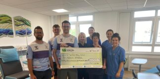Fundraising trio raises a fantastic £27,500 for the chemotherapy unit at Withybush Curo Cancer min