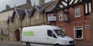 10 ways tradespeople can reduce their day-to-day business costs Yodel van outside the Calcaria Westgate Tadcaster 24th April 2014 min scaled