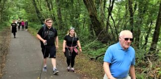 Former boxer takes on dementia and raises vital funds for Alzheimer’s Society Cymru in memory of his late wife Jeff Burns Swansea Walk Image 2 Crop