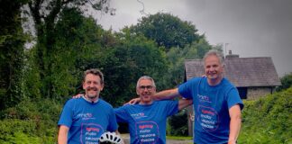 Ashmole & Co retired Partner will cycle 1,000 miles from Land’s End to John O’Groats to raise funds for MND Association L R Martin Mackintosh Andrew Rees and Dylan Harries min scaled