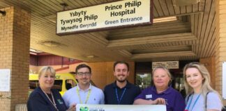 Charity golf day raises over £2,000 for NHS charity Presenation photo