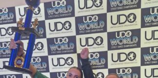 Mae un o sêr ifanc Merched Tref Aberystwyth wedi treulio’r tymor caeedig yn cyfnewid ei hesgidiau pêl-droed am esgidiau dawnsio – ac yn cael ei choroni’n bencampwr y byd. 371074833 284266617648178 4246736778283104024 n min