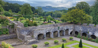 Aberglasney Gardens to offer guided tours of unrestored upper floors of Grade II* listed mansion view of gardens from upper floor of mansion Aberglasney 2195 Nigel McCall