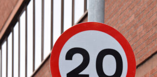 ONLY 6% OF DRIVERS THINK SPEED LIMITERS ARE A GOOD IDEA 20 mph speed limit sign Gloucester Street Belfast January 2016 geograph.org .uk 4795453