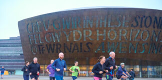 parkrun and Senedd members committed to nurturing mental and physical health Baroness Eluned Morgan MS and John Griffiths MS scaled