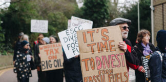 £16billion in local government pensions fuelling climate crisis Credit Natasa Leoni Friends of the Earth