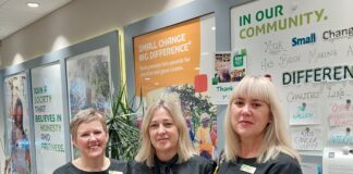 Ty Olwen Trust receives donation from charitable foundation for blood testing machine Staff from YBS Swansea nominated Ty Olwen Trust for donation 2 scaled