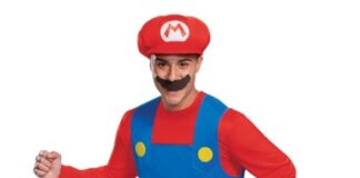 Fashion expert predicts what the most popular Halloween costumes of 2023 will be adult super mario classic mario costume min