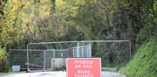 Bwlchnewydd to Trevaughan road closed following adverse weather DSC 3425 scaled