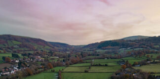 HAY FESTIVAL WINTER WEEKEND 2023 TRIPLES ATTENDANCE WITH PROGRAMME OF NEW PERSPECTIVES Hay Festival Winter Weekend 2023 drone shot credit Adam Tatton Reid