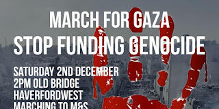 Peaceful Protest to call for an Immediate Ceasefire in Gaza at Haverfordwest IMG 0851