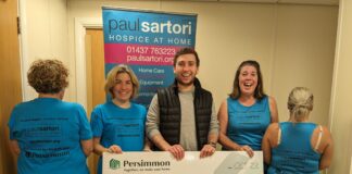 Local developer supports Pembrokeshire charity’s fundraising Paul Sartori Foundation Persimmon