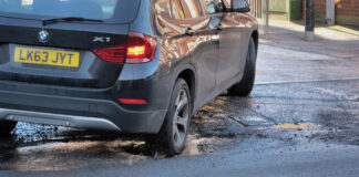 PRIME MINISTER ANNOUNCES POTHOLE FUNDING Potholes at the junction of Philip Lane N15 and Mount Pleasant Road N17 scaled