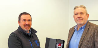 Debut bottle of WWII commemorative Cognac presented to The VC Gallery. VC gallery scaled