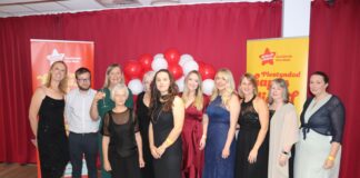 Carmarthenshire Business Ball raises almost £14,000 for local family support services carms family support team min scaled