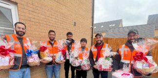 Muslims spread joy to hundreds of people across the UK Gift basket 6