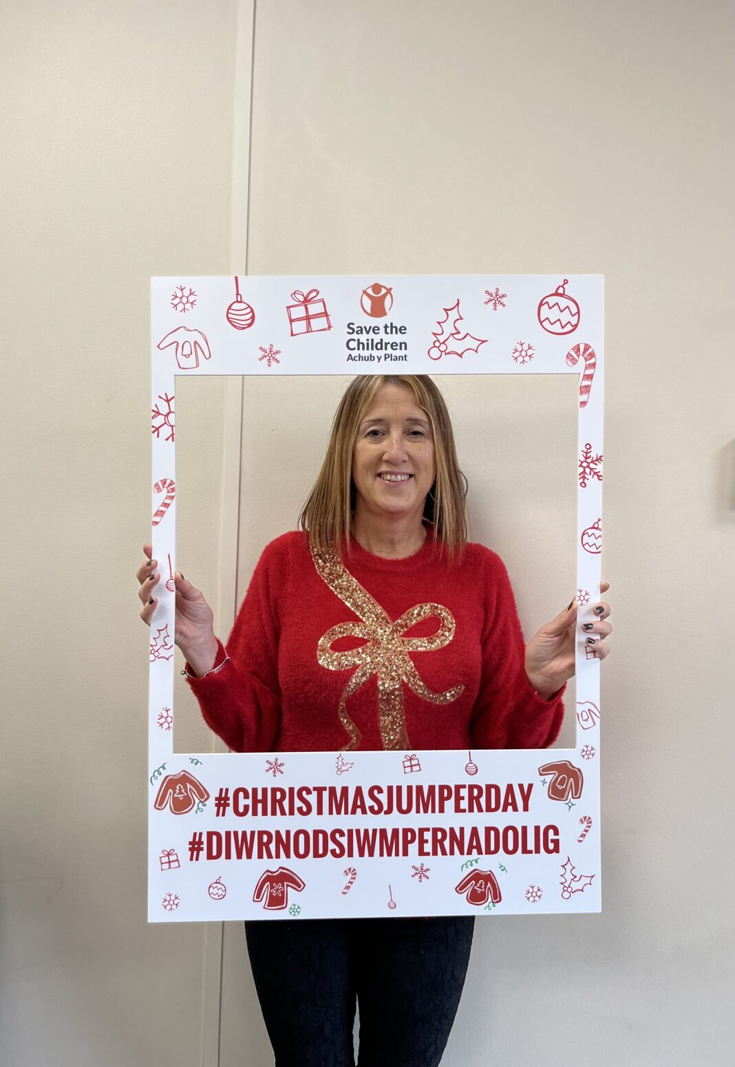 JANE DODDS MS SUPPORTS CHRISTMAS JUMPER DAY West Wales Chronicle