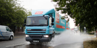 Winter mistakes that could land drivers in hot water Lorry driving through flood water California Drive geograph.org .uk 5856628