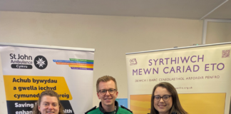 Sefydliadau yn Sir Benfro yn cael eu cydnabod am helpu St John Ambulance Cymru i greu ei hyb cyntaf sy’n defnyddio ynni solar b5062de1 7856 4ff8 be44 d3a8c421452b min