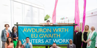 Hay Festival launches 2024 Writer sat Work programme for emerging Welsh talent – applications now open Hay Festival Writers at Work – credit Billie Charity scaled