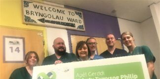 Prince Philip Hospital staff get fundraising for gardens Appeal IMG 1714