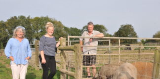 Young entrant helps pig farmers solve succession dilemma Katharine Brookes Alice Bacon and Hugh Brookes scaled