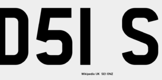 CAR VALUE WARNING AMID NEW 24 PLATES Regular UK Front Registration Plate.svg