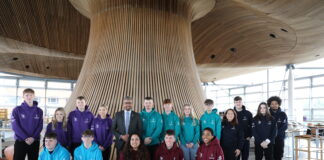College Students compete at the Senedd for Inspiring Skills Excellence in Wales Renewable Energy Competition Skills Competition Wales scaled