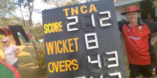 Wales over-60s cricket team sings Yma O Hyd at King’s birthday party in India Wales Vets Cricket Stuart