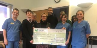 Fundraising events raise over £12,000 for chemo unit Alberto Sarah and Tomos scaled