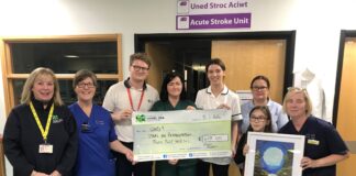 Schoolgirl raises over £600 for stroke ward Emily Pegram scaled