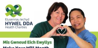 Elusen GIG yn cynnig cyfleoedd I wneud eich ewyllys a gadael diolch Make Your Will Month header min scaled